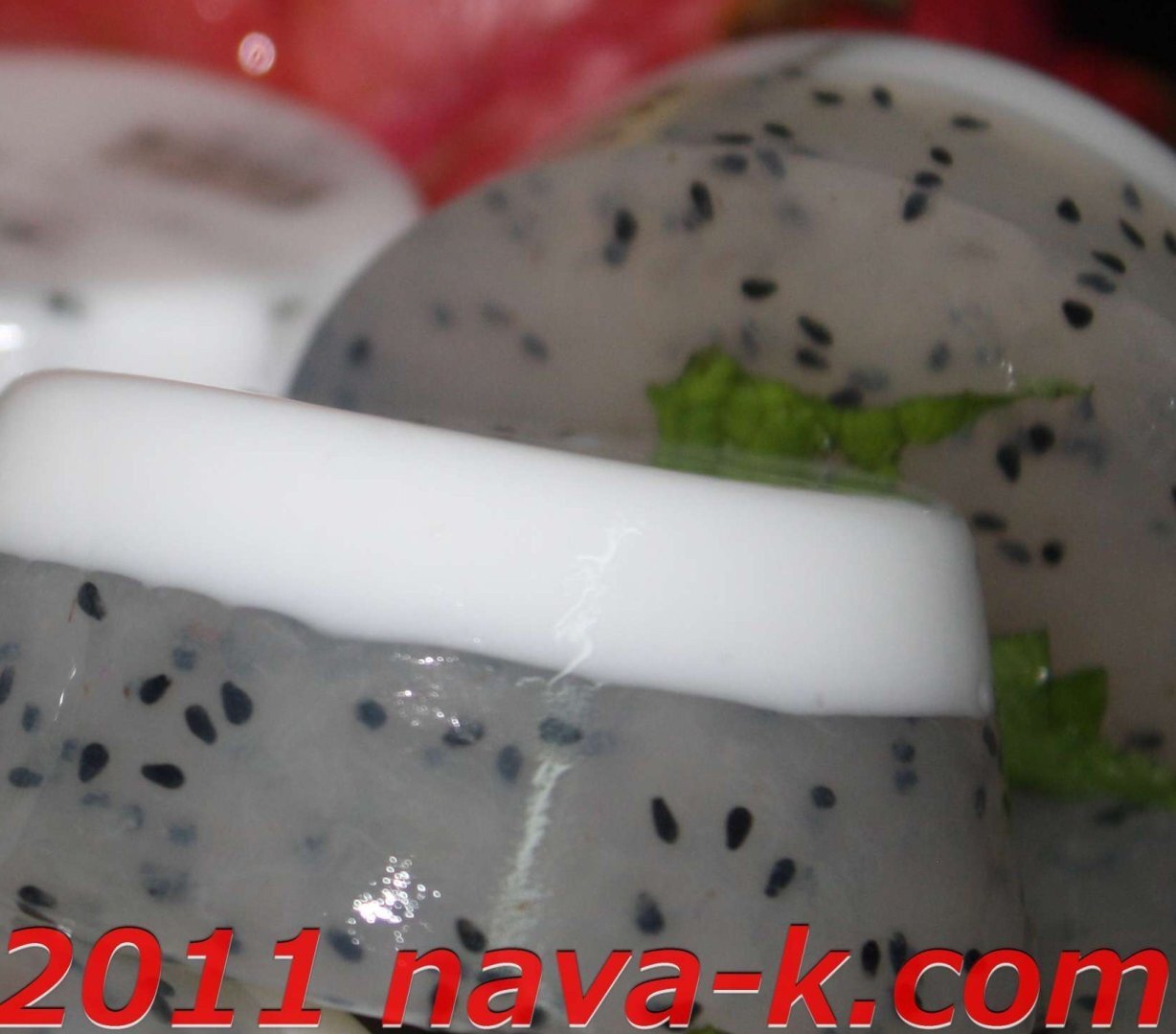 Dragon fruit and coconut jelly Recipe Petitchef