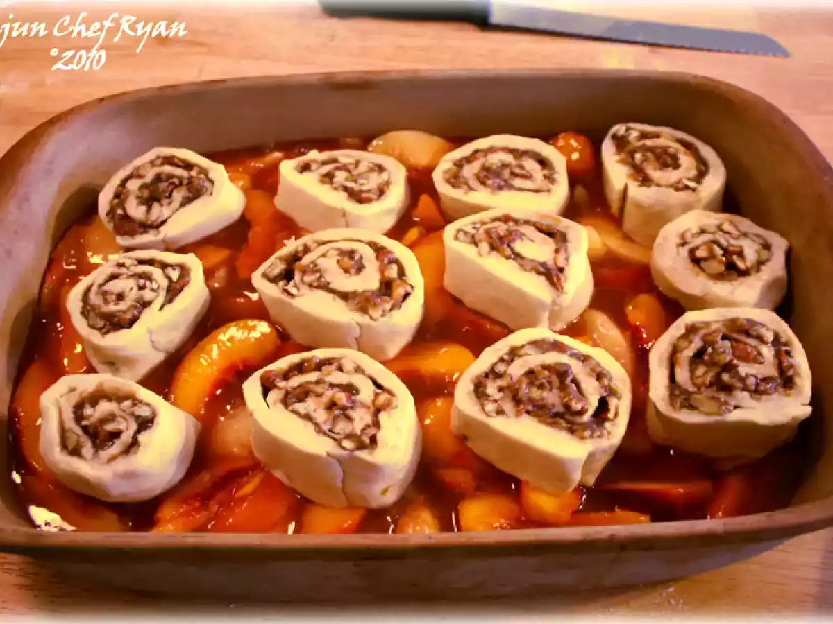 Dreamy Peach Pecan Praline Cobbler