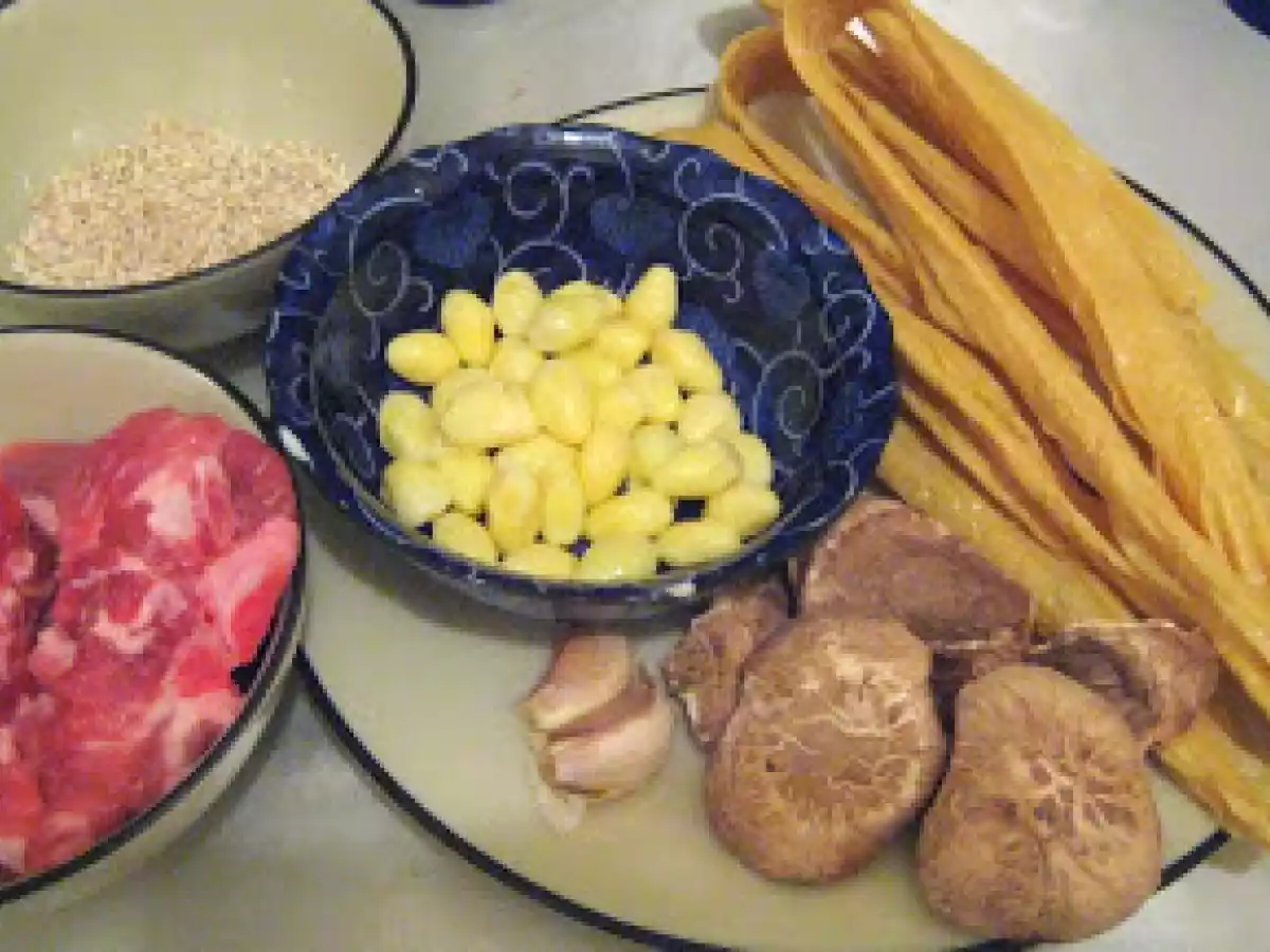 Dried Beancurd Pork Barley Soup - Fu Jook Tong - photo 2