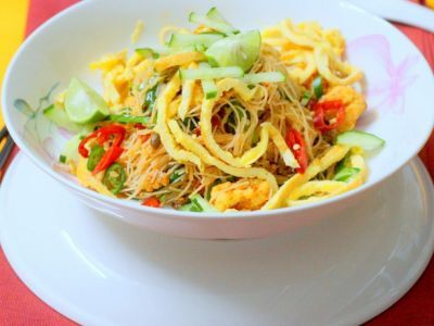 Dry mee siam, Recipe Petitchef