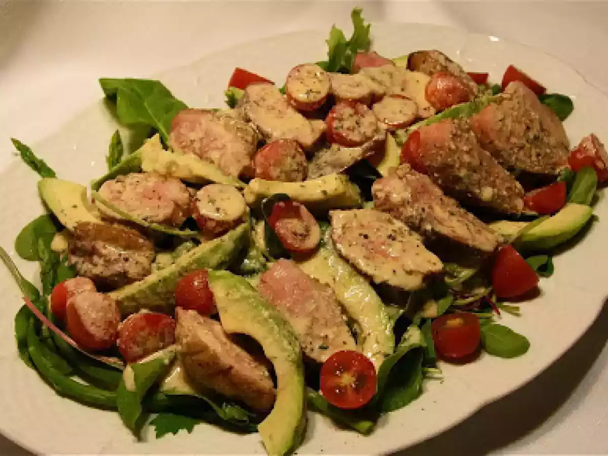 Duck Salad with Aged Cheddar Dressing