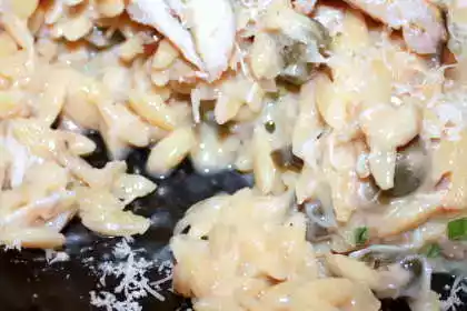 Dungeness crab orzo risotto recipe - easy and tasty dinner