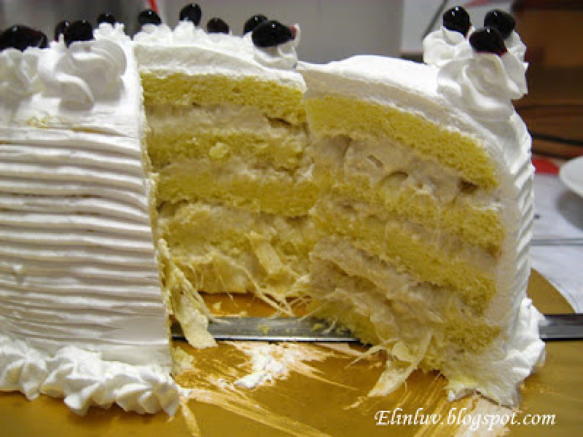 Durian Cake Recipe Rambut Hitam