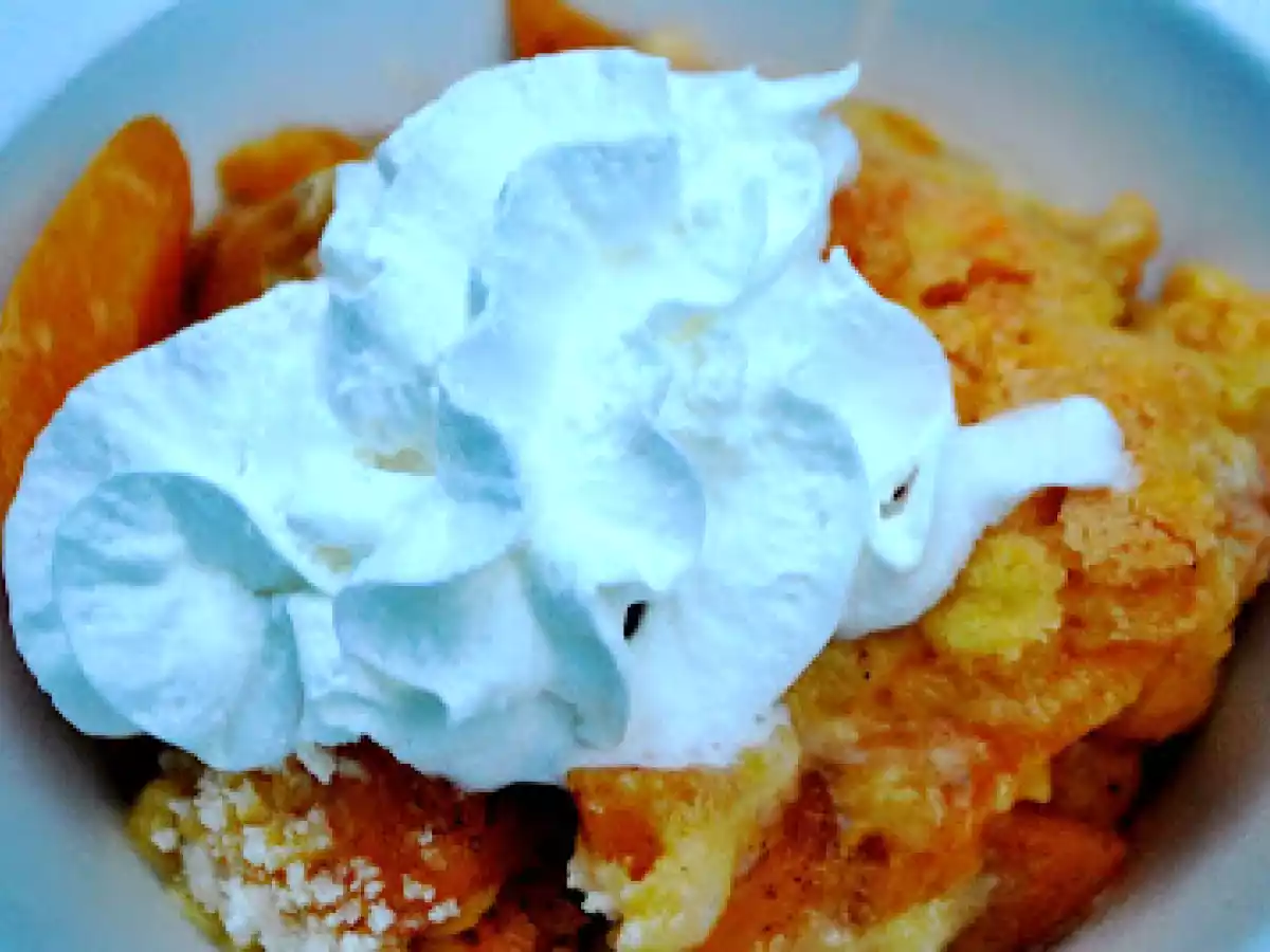 Dutch Oven Peach and Mandarin Orange Cobbler