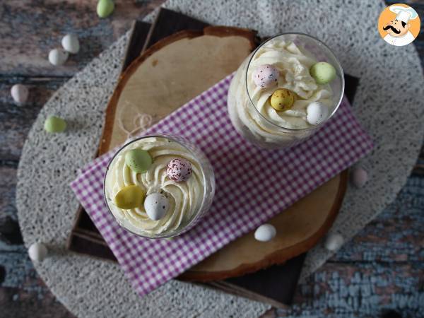 Easter brownie verrines with whipped cream - photo 5