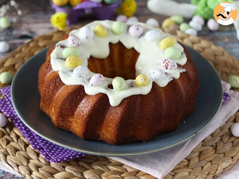 Easter bundt cake: white chocolate and lemon, photo 1