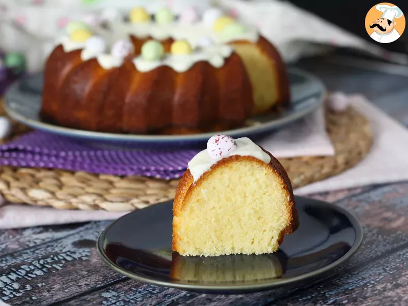 Easter bundt cake: white chocolate and lemon, photo 3