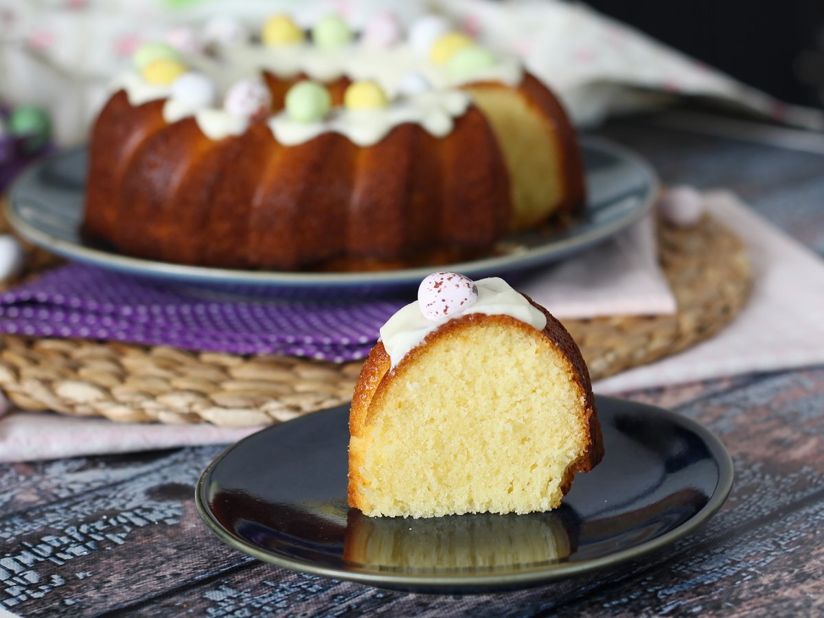 Easter bundt cake: white chocolate and lemon - photo 3