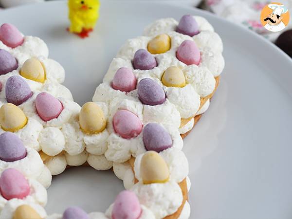 Easter bunny tart with chocolate eggs - photo 2