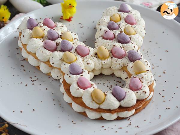 Easter bunny tart with chocolate eggs - photo 3