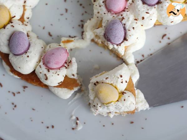 Easter bunny tart with chocolate eggs - photo 5