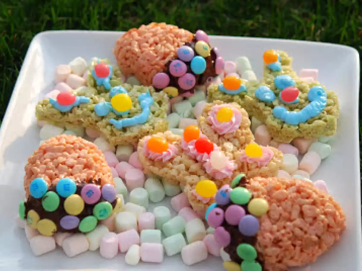 Easter Goodies Made from Rice Krispie Treats