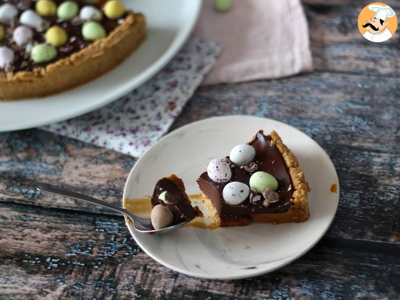 Easter tart, chocolate and caramel - photo 3