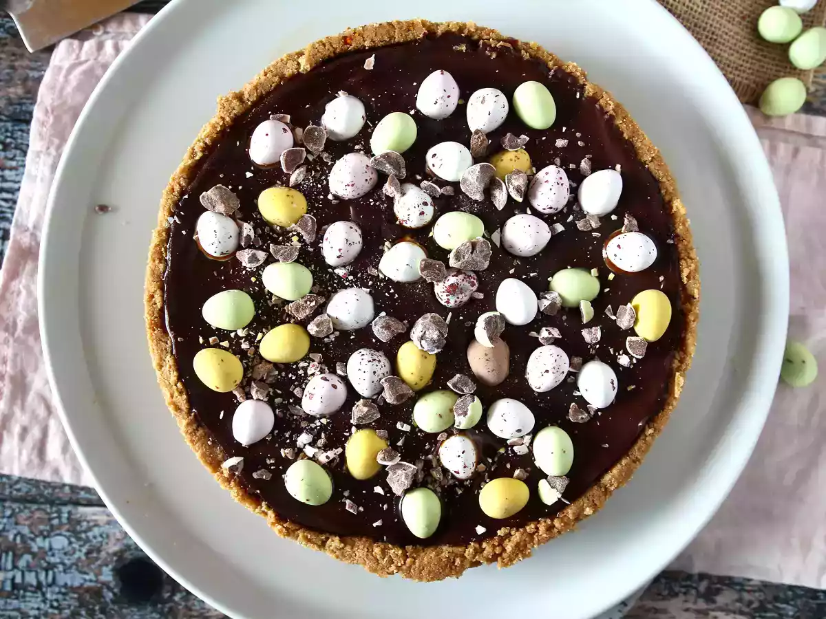 Easter tart, chocolate and caramel - photo 4