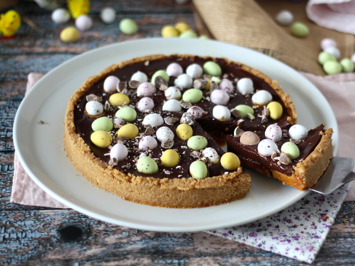 Easter tart, chocolate and caramel - photo 5