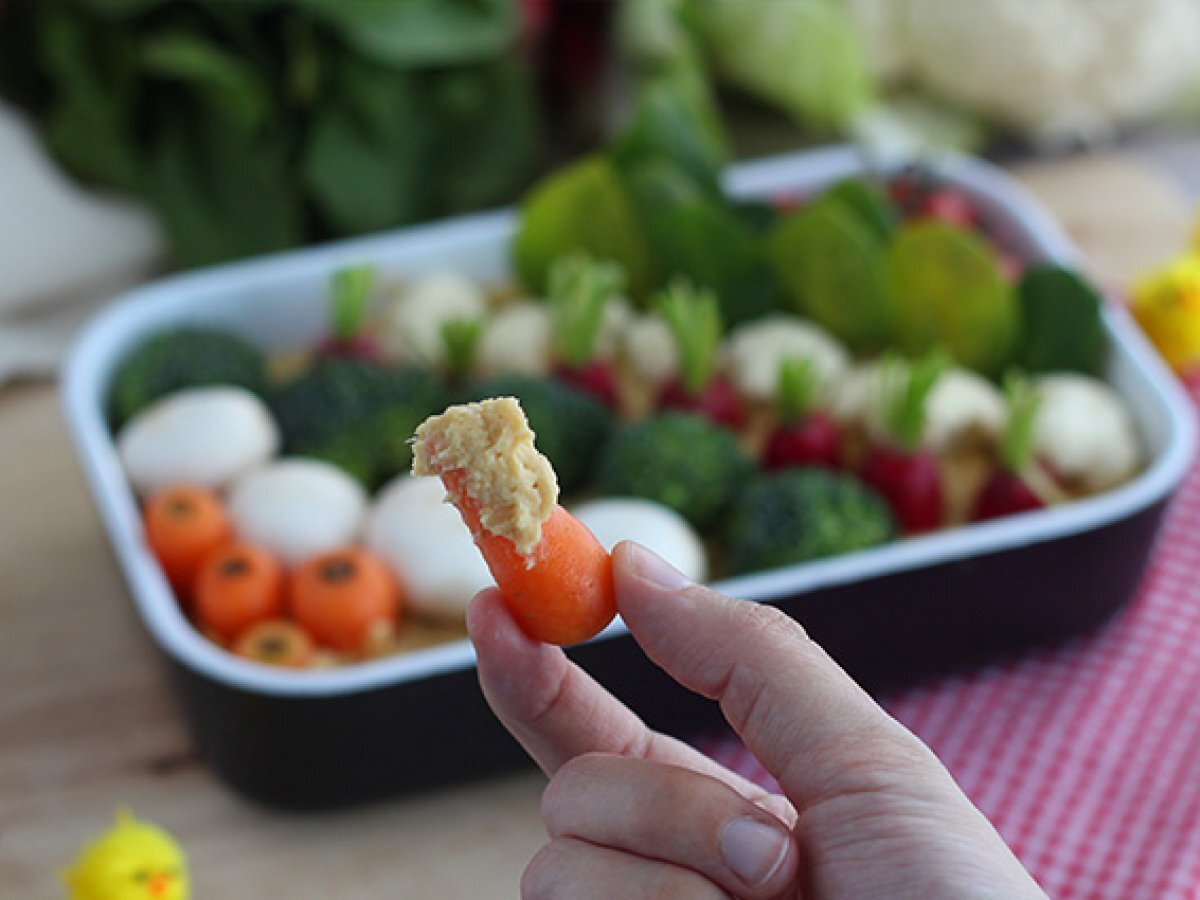 Easter vegetable garden (hummus and littles vegetables) - photo 2