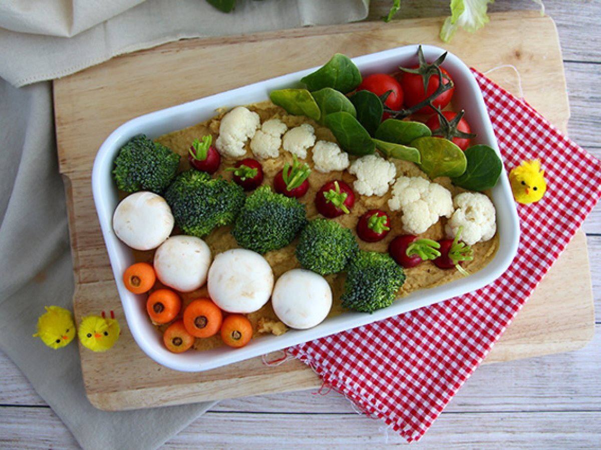 Easter vegetable garden (hummus and littles vegetables) - photo 5