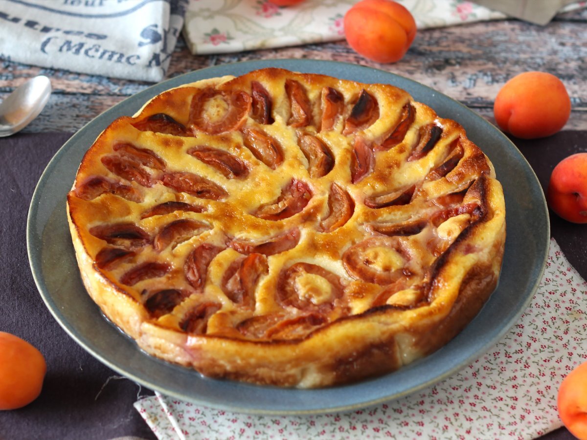 Easy apricot clafoutis