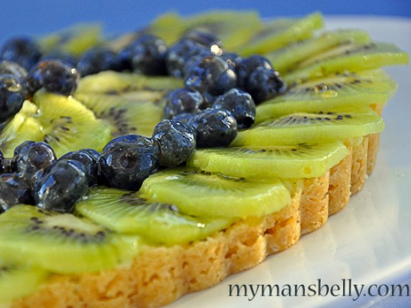 Easy Blueberry Kiwi Lemonade Tart Recipe