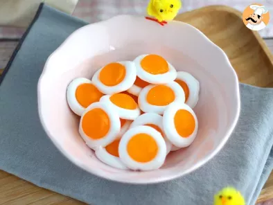 Easy gummy fried eggs