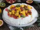 Easy pavlova with exotic fruits, photo 2