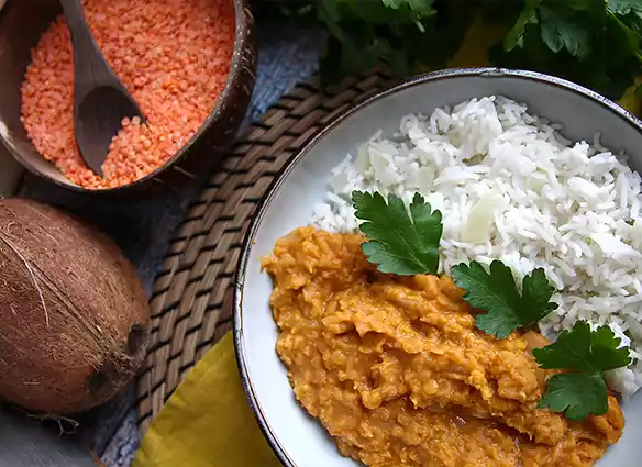 Easy red lentil dahl recipe