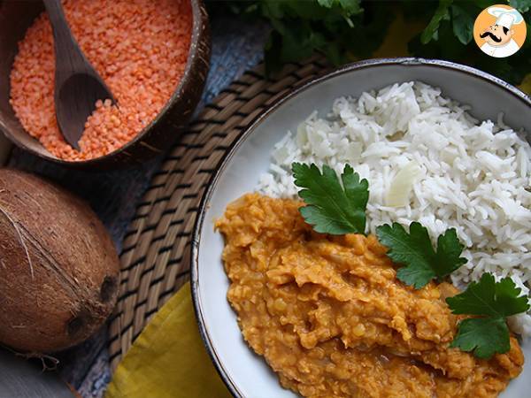 Easy red lentil dahl