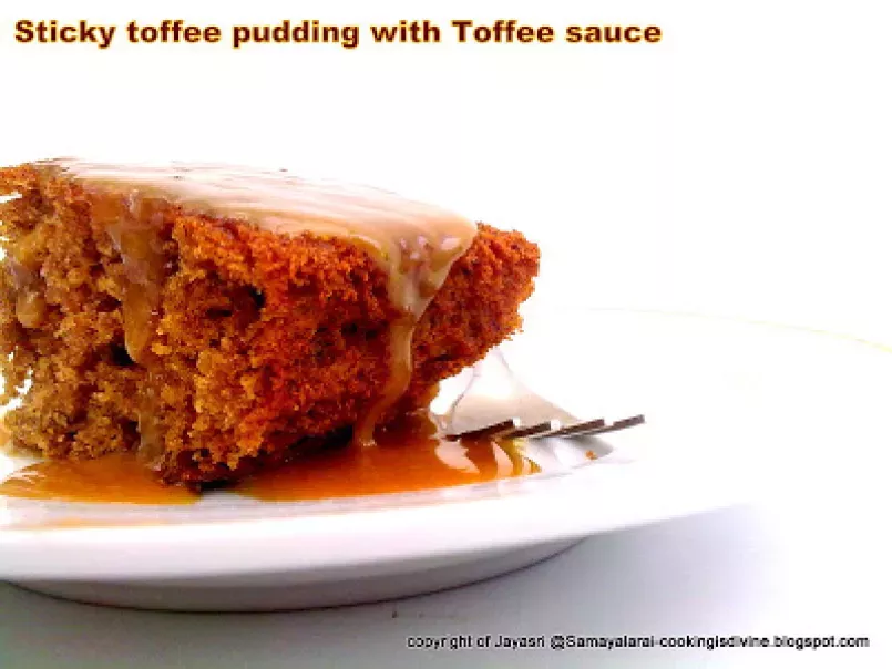 Egg and Eggless Sticky Toffee Pudding with Toffee Sauce, photo 3