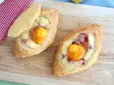 Egg boats with munster cheese, photo 1