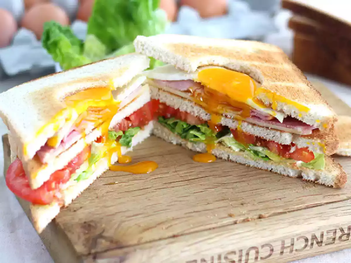 Egg club sandwich - photo 2