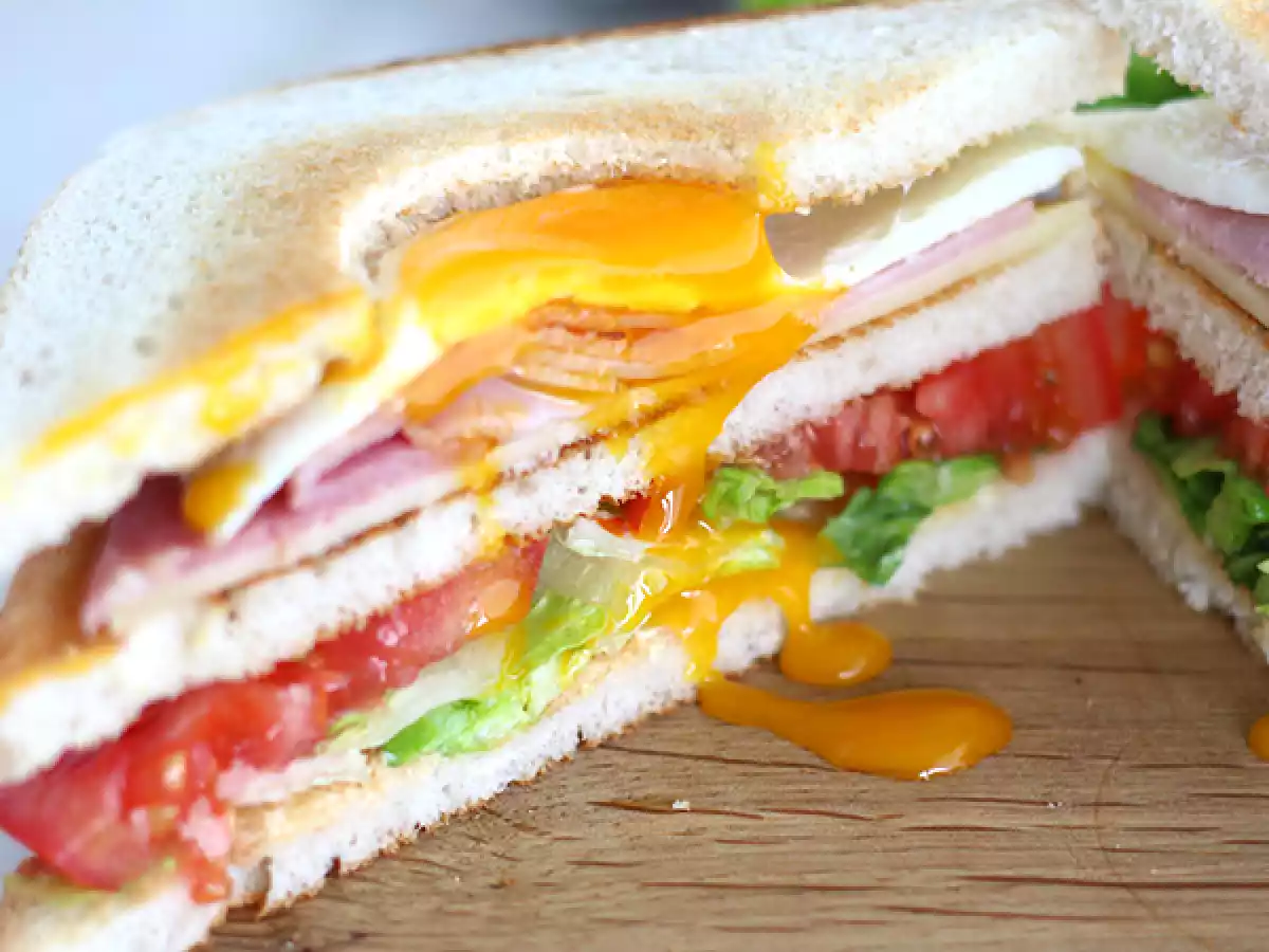 Egg club sandwich - photo 3