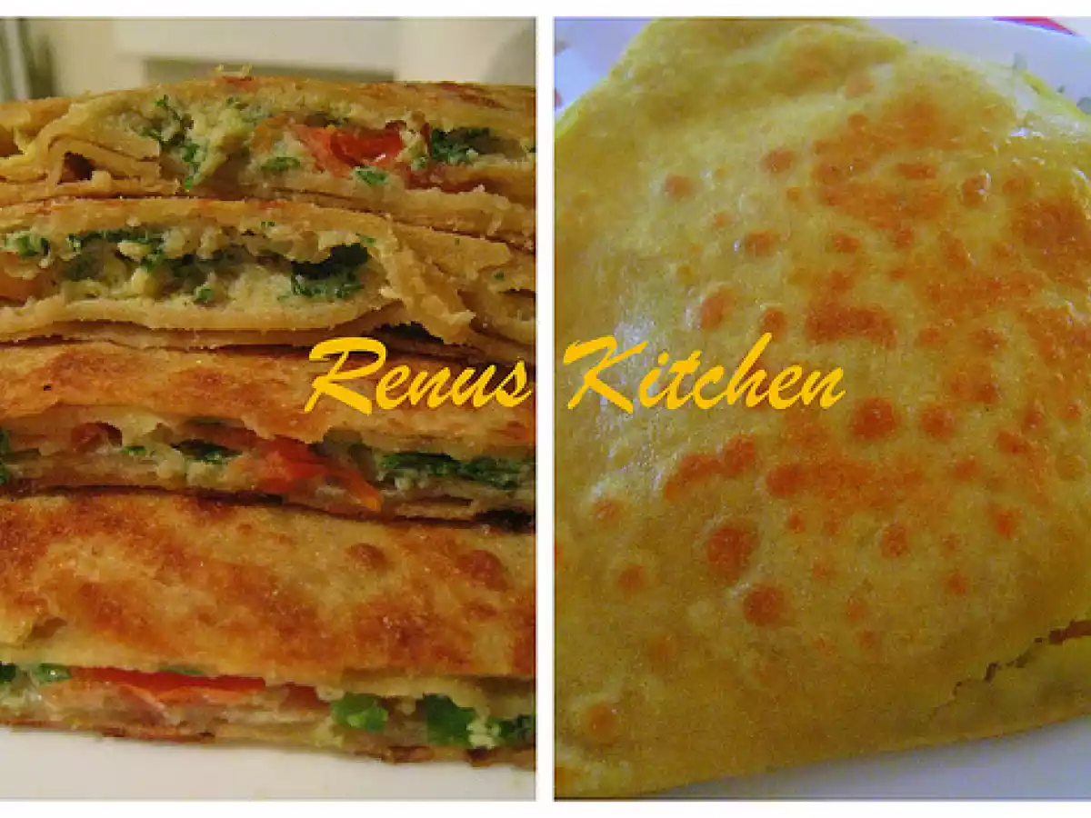 Egg Paratha [Flat Bread Stuffed with Egg]