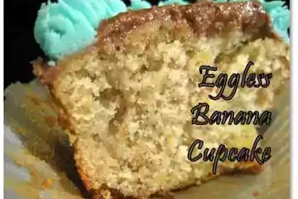 Eggless banana cupcakes recipe - easy and tasty dessert