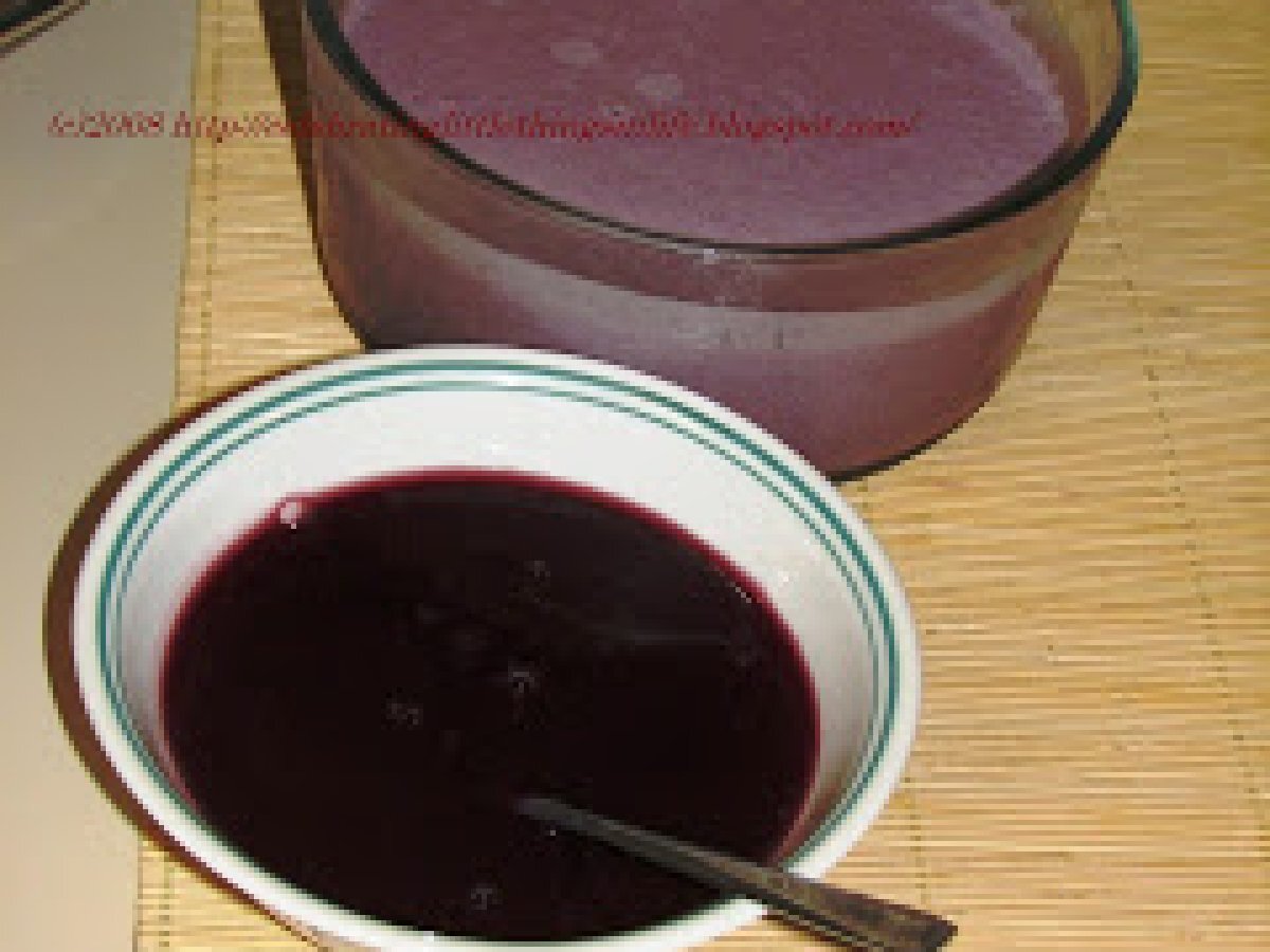 Eggless Black Grape Mousse - photo 3