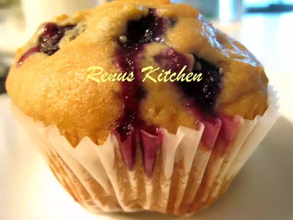Eggless Blueberry Muffins [Egg Substitute: Buttermilk ]