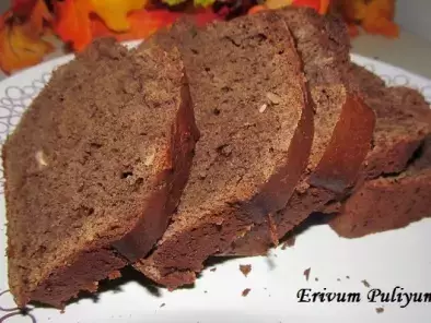 Eggless Chocolate Banana Bread (Wheat flour & amp)