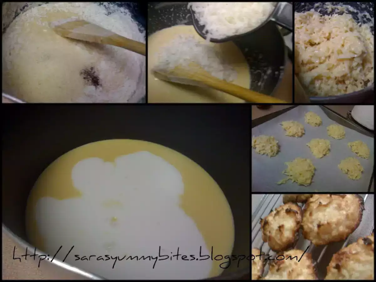 Eggless Coconut Macaroons / Thengai Biscuits - photo 2