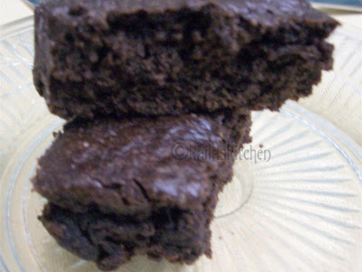 Eggless Multigrain Brownies