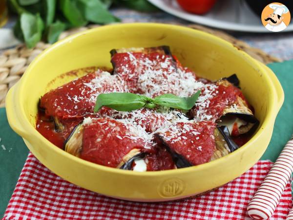 Eggplant rollatini parmigiana