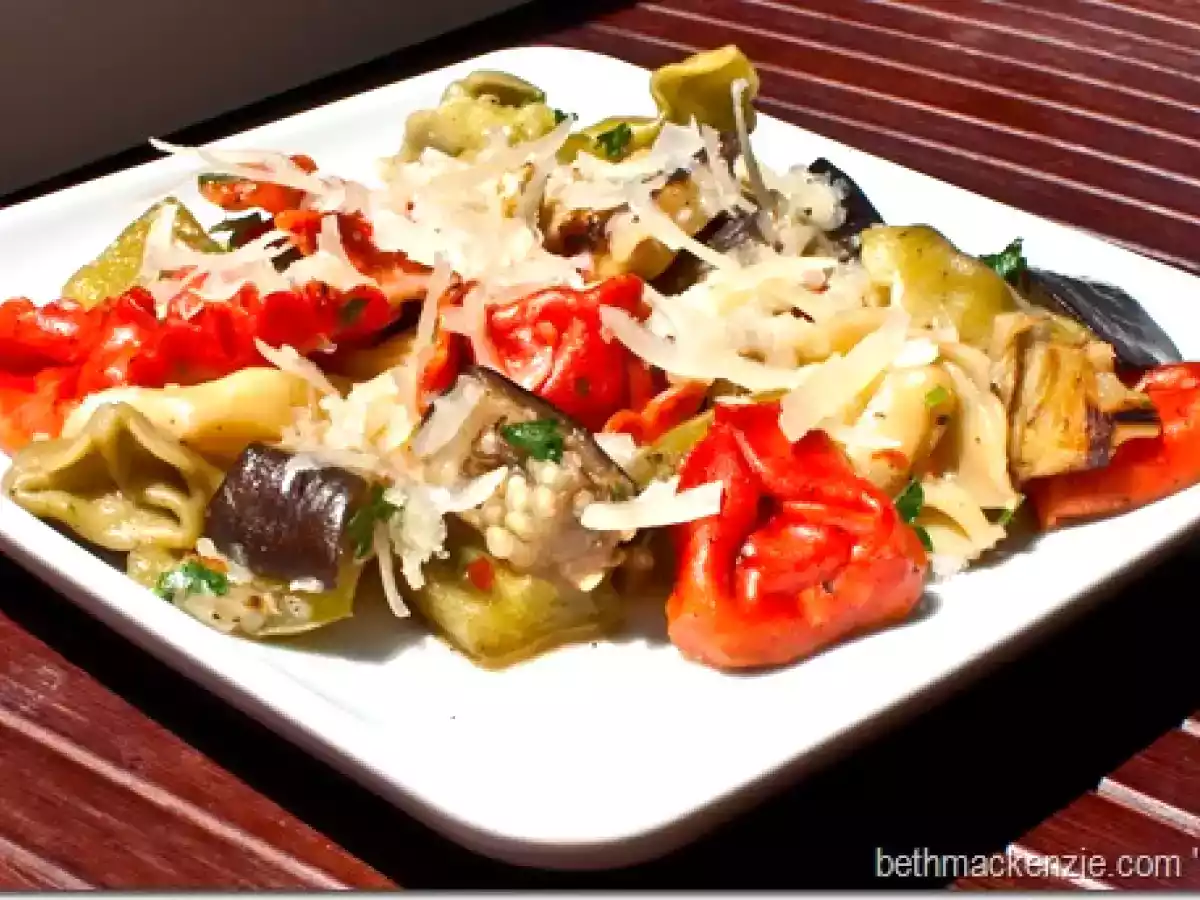 Eggplant tortellini