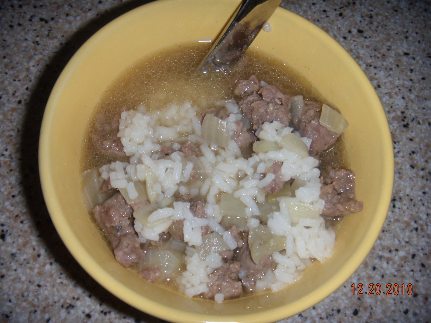 Elk italian sausage and rice soup Recipe Petitchef