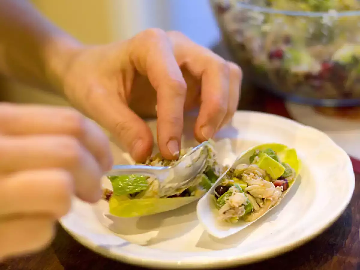 Endive Boats with Avocado, Pomegranate, & Crab Salad Gluten - photo 2
