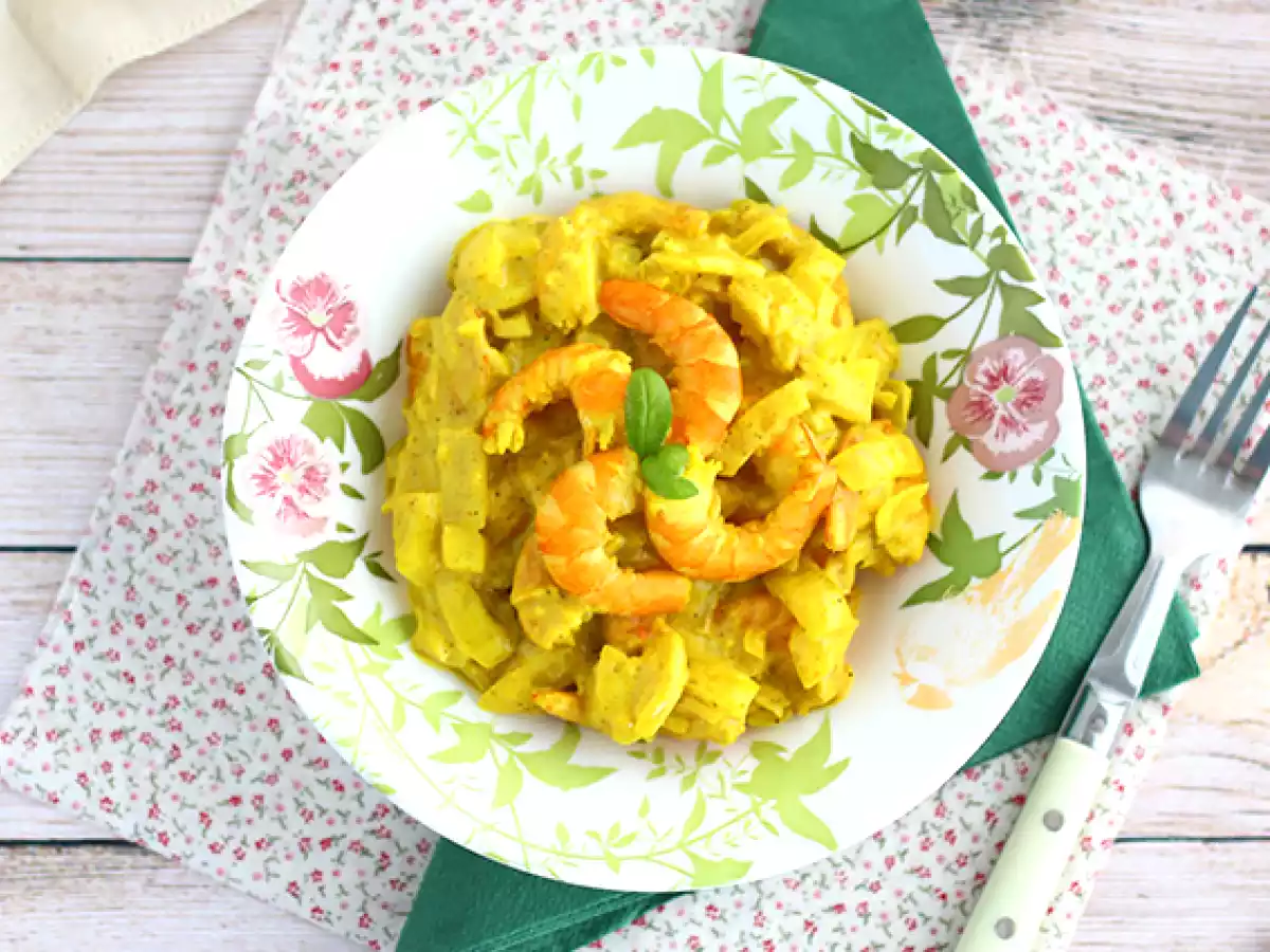 Express coconut shrimp curry