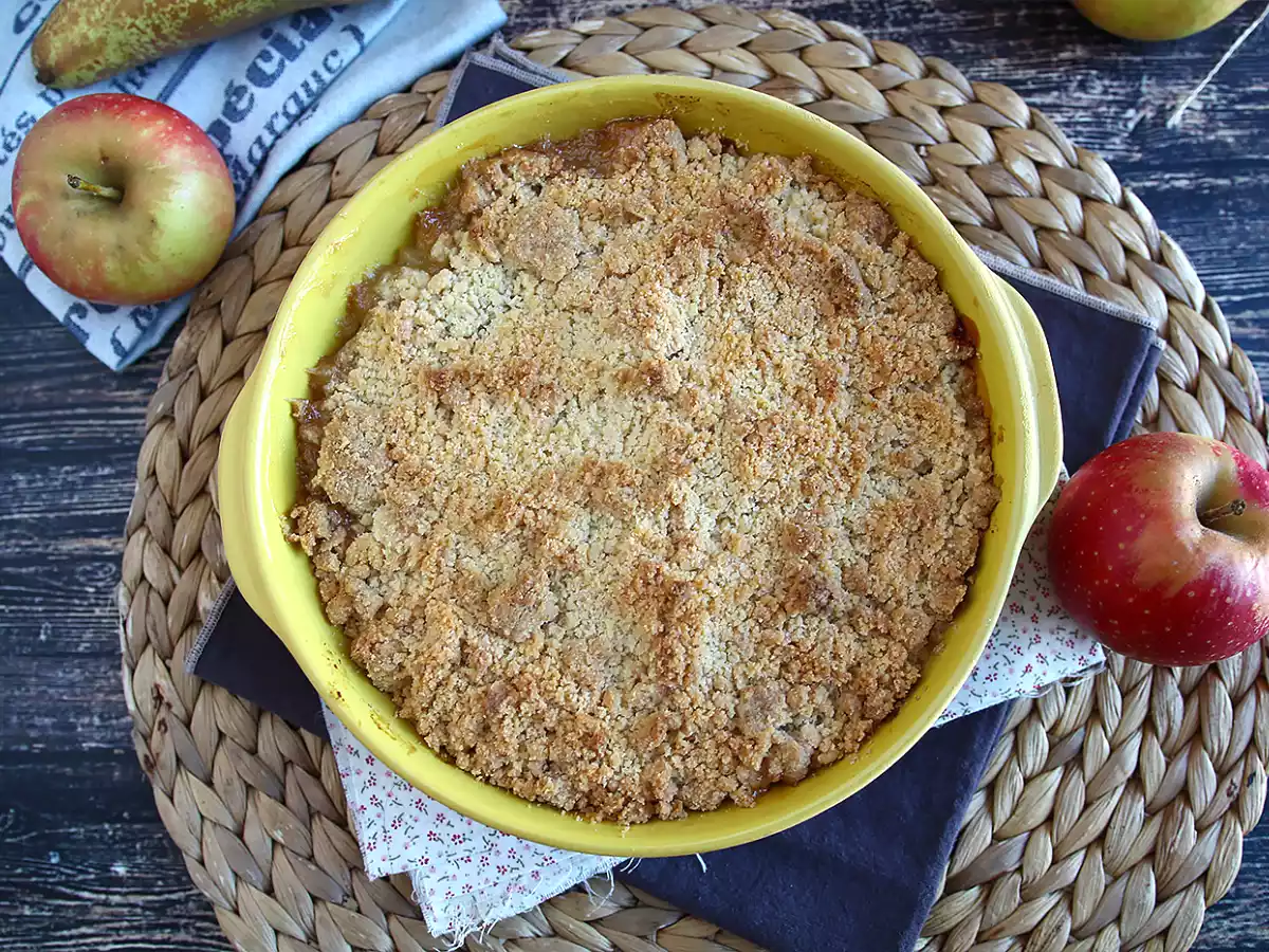 Extra crunchy and melting apple pear crumble - photo 2
