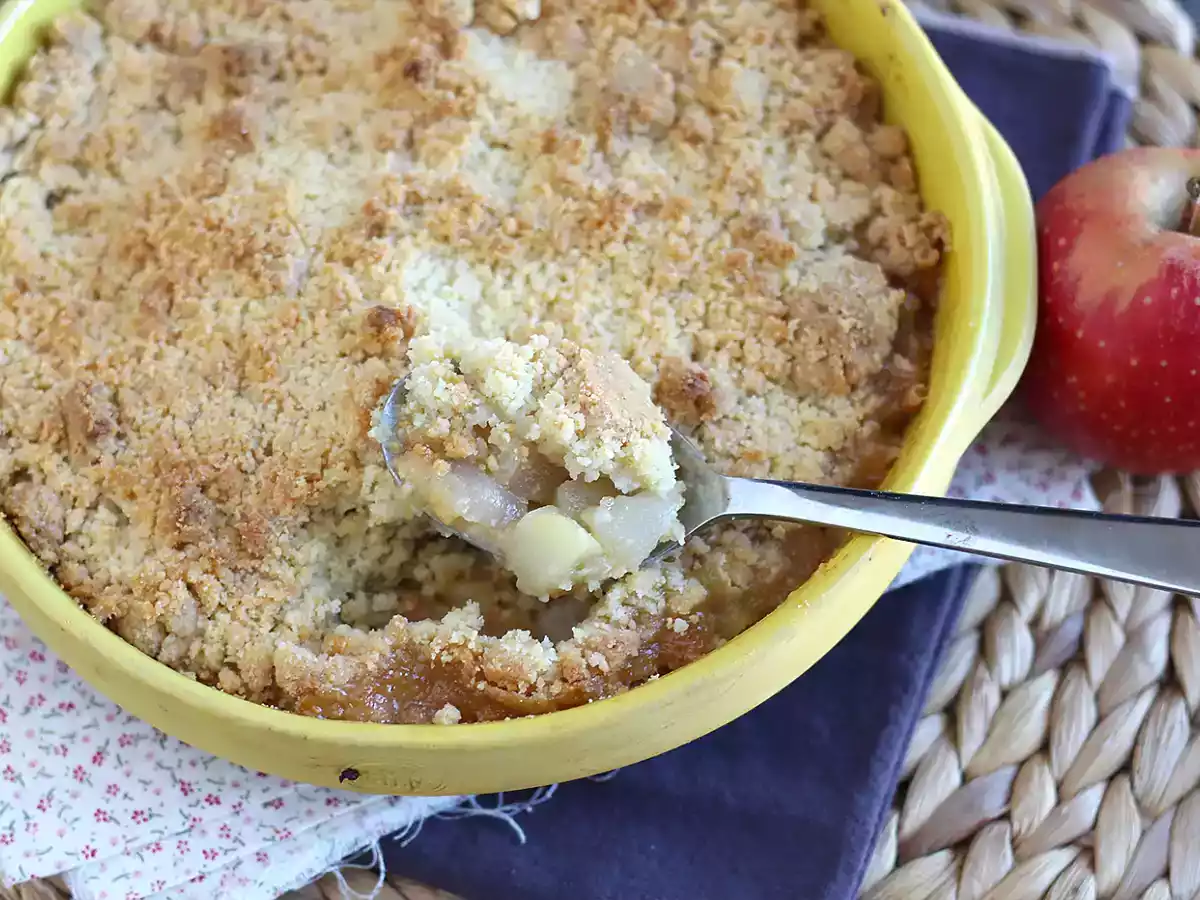 Extra crunchy and melting apple pear crumble - photo 3