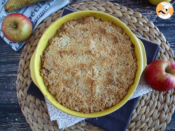 Extra crunchy and melting apple pear crumble - photo 2