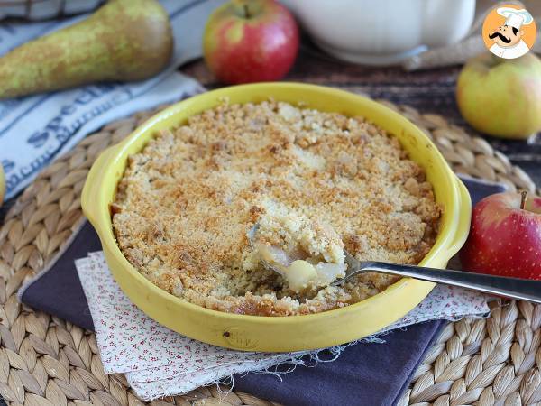 Extra crunchy and melting apple pear crumble - photo 5