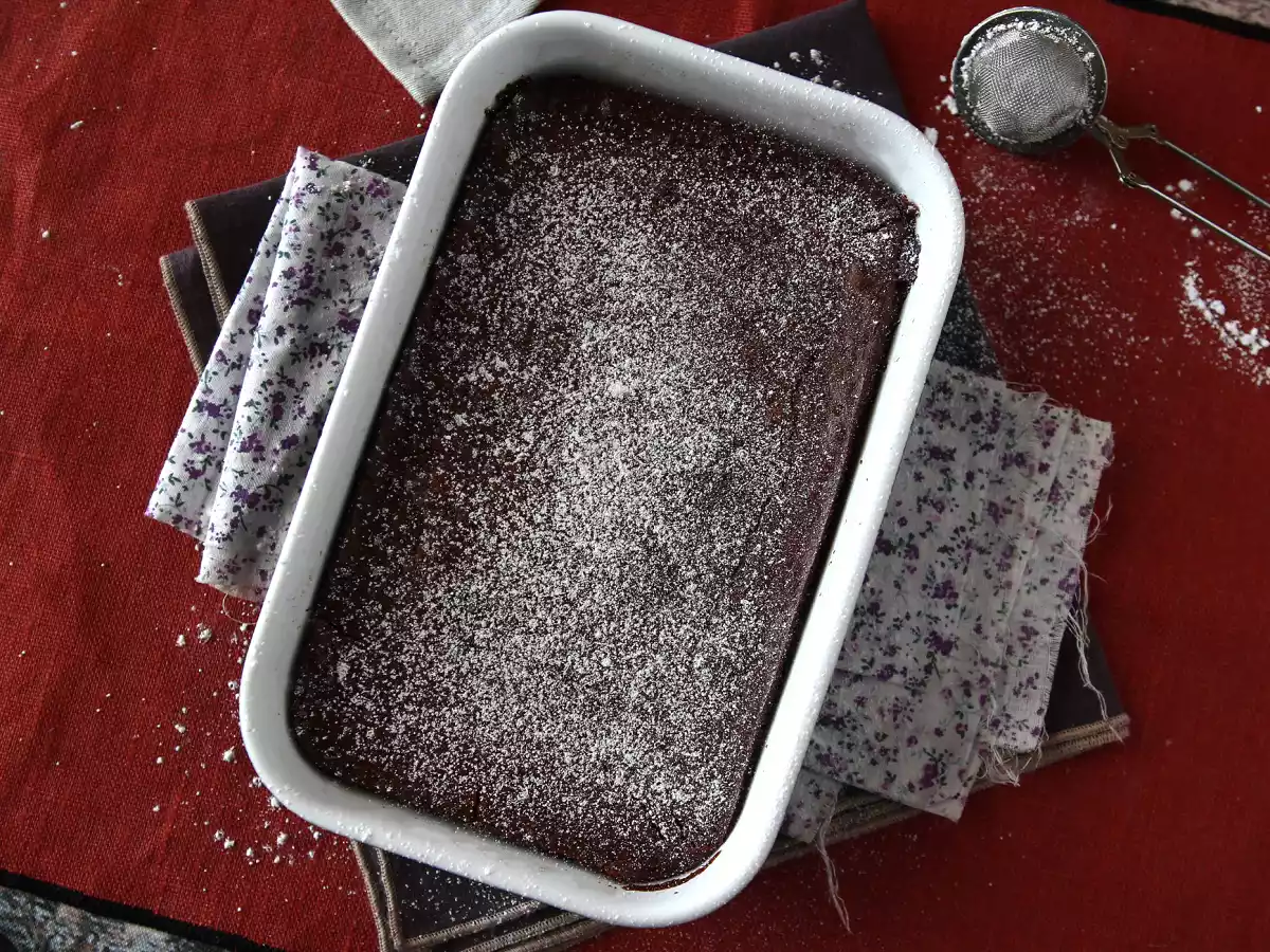 Extra fondant chocolate and chestnut cream cake with only 4 ingredients - photo 4