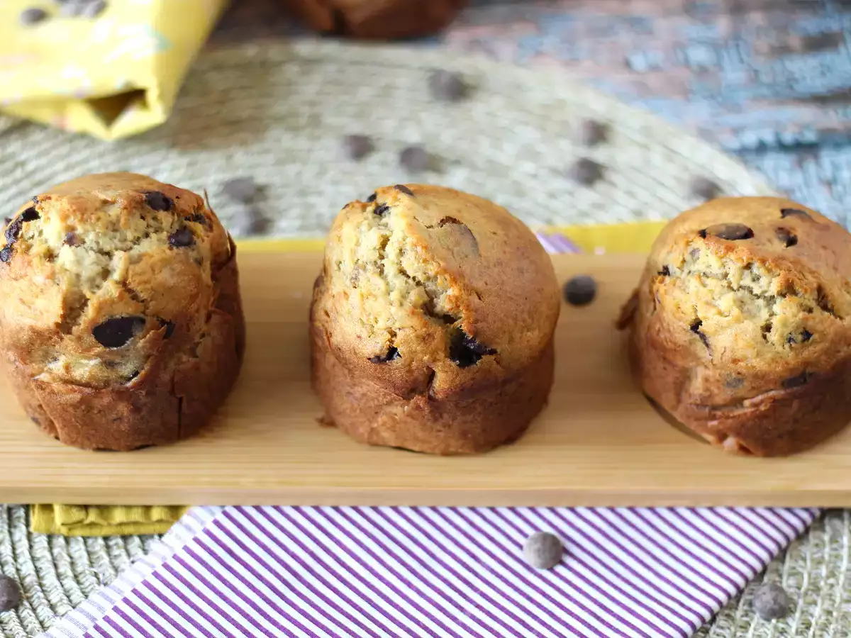 Extra gourmet banana and chocolate chip muffins - photo 6