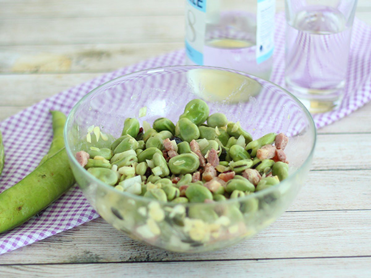 Fava bean salad